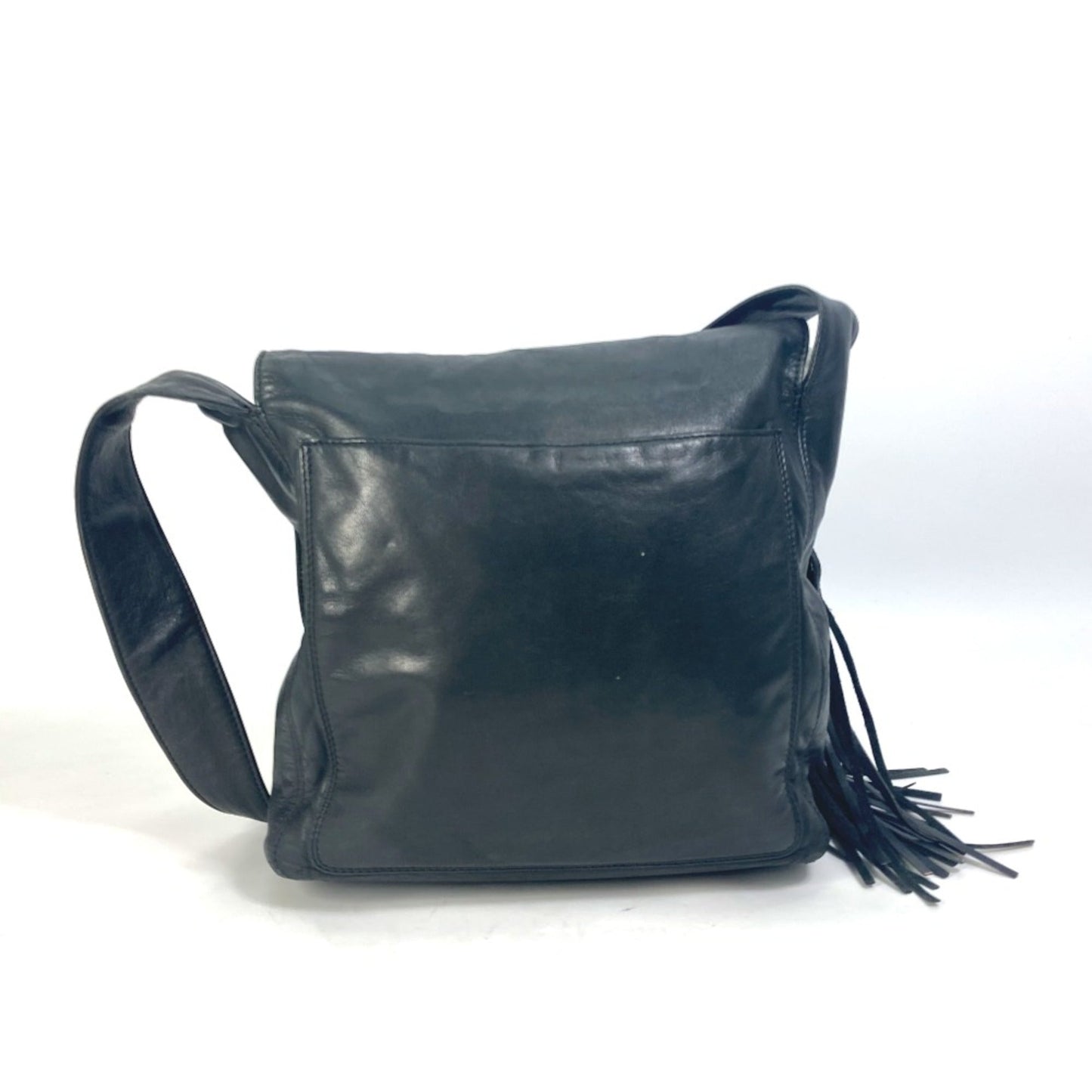 Chanel Black Leather Shoulder Bag ()