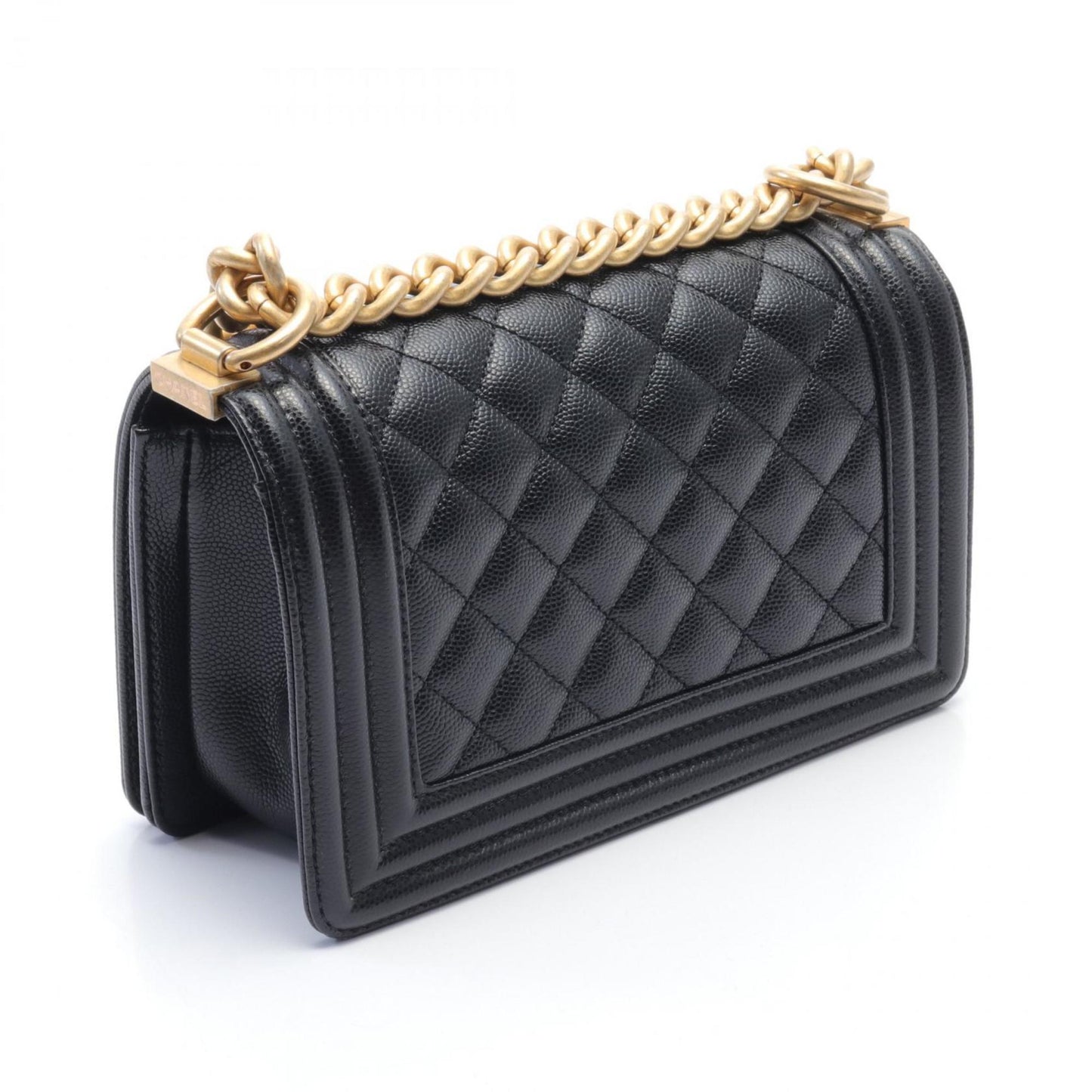 Chanel Black Caviar Leather Shoulder Bag ()