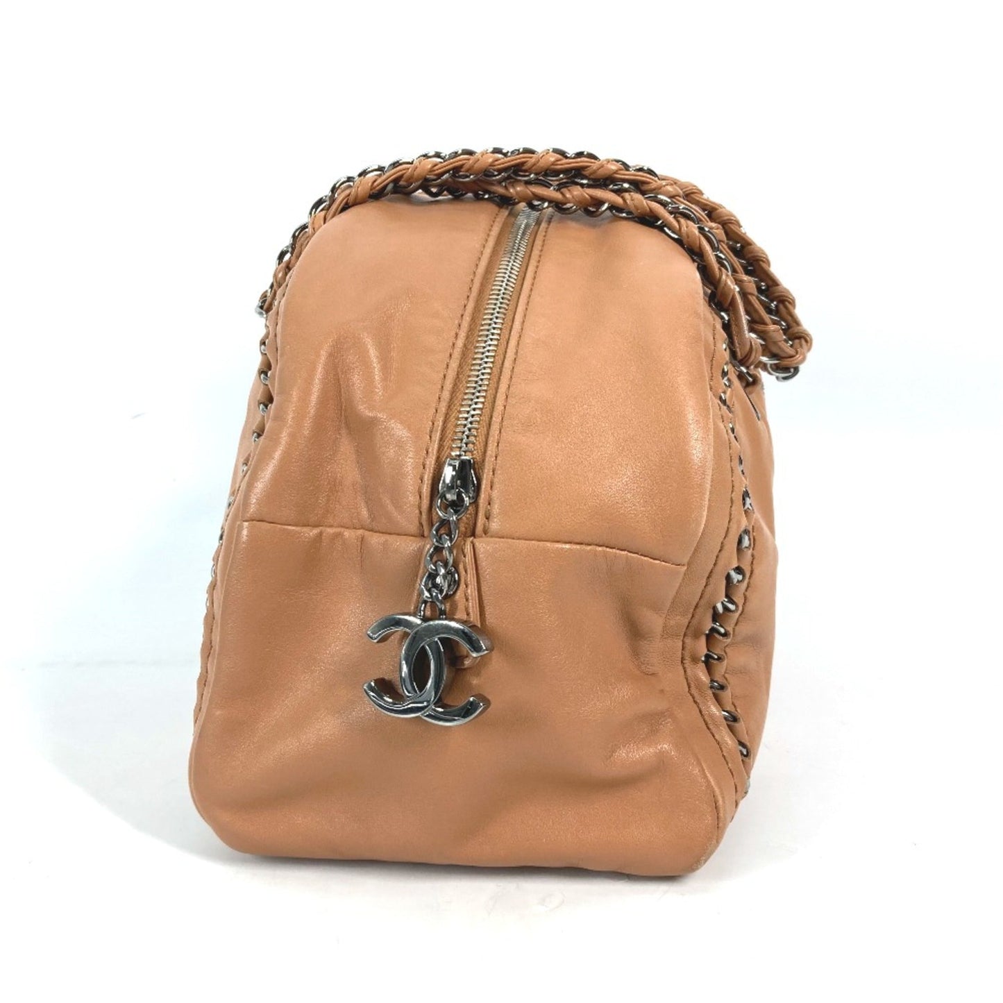 Chanel Brown Leather Shoulder Bag ()