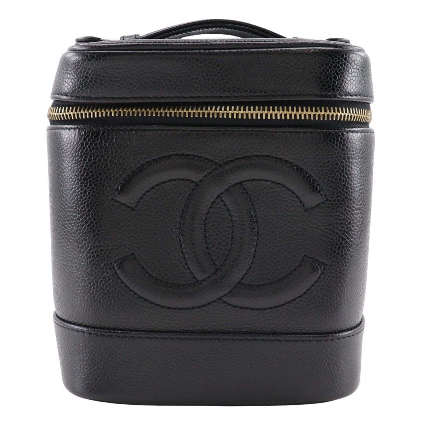 Chanel Black Caviar Leather Handbag Pouch ()