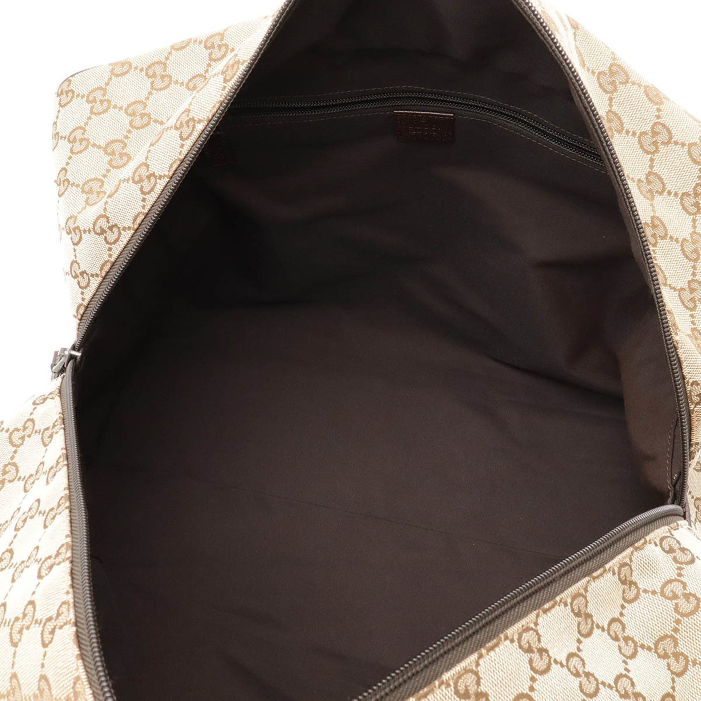 Gucci Gg Canvas Beige Green Khaki Red Color Canvas Leather Boston Bag Shoulder Bag ()