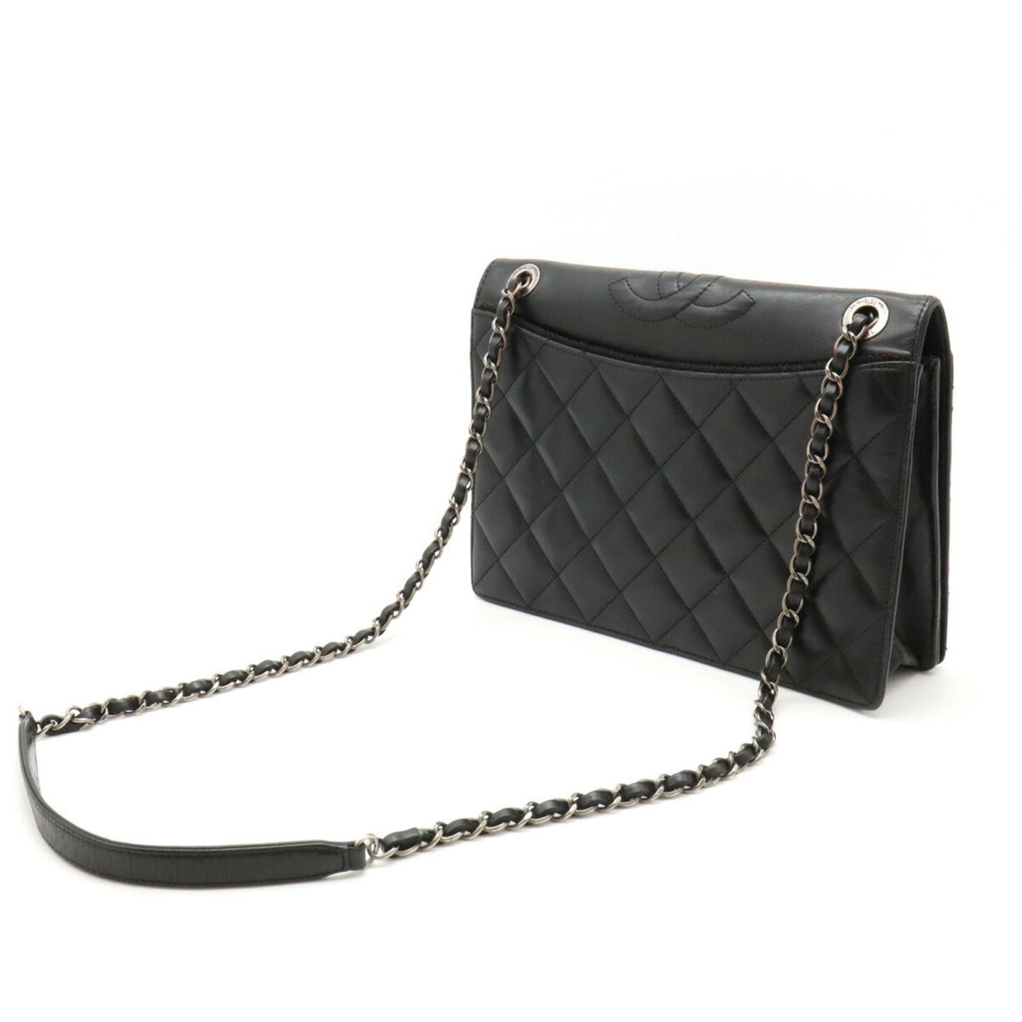 Chanel Black Leather Shoulder Bag ()