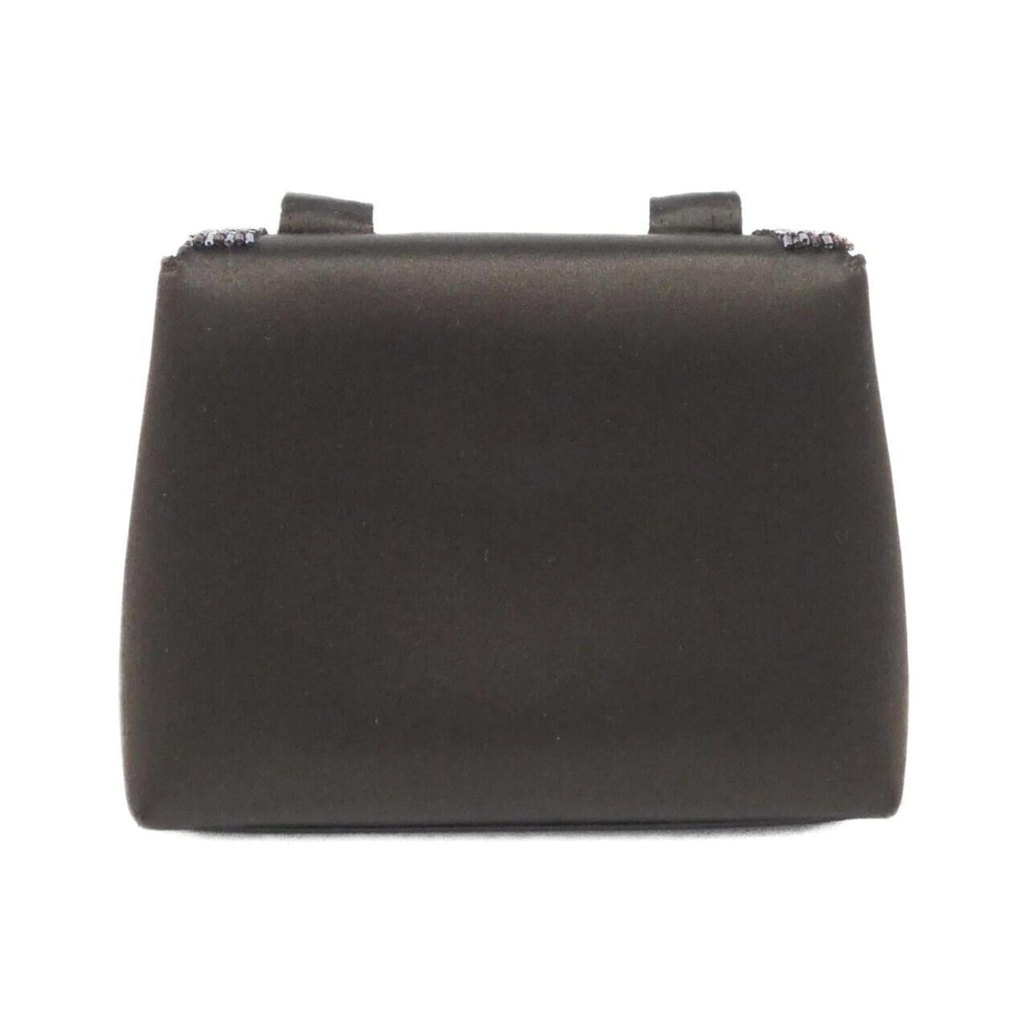 Chanel Brown Satin Beads Shoulder Bag ()