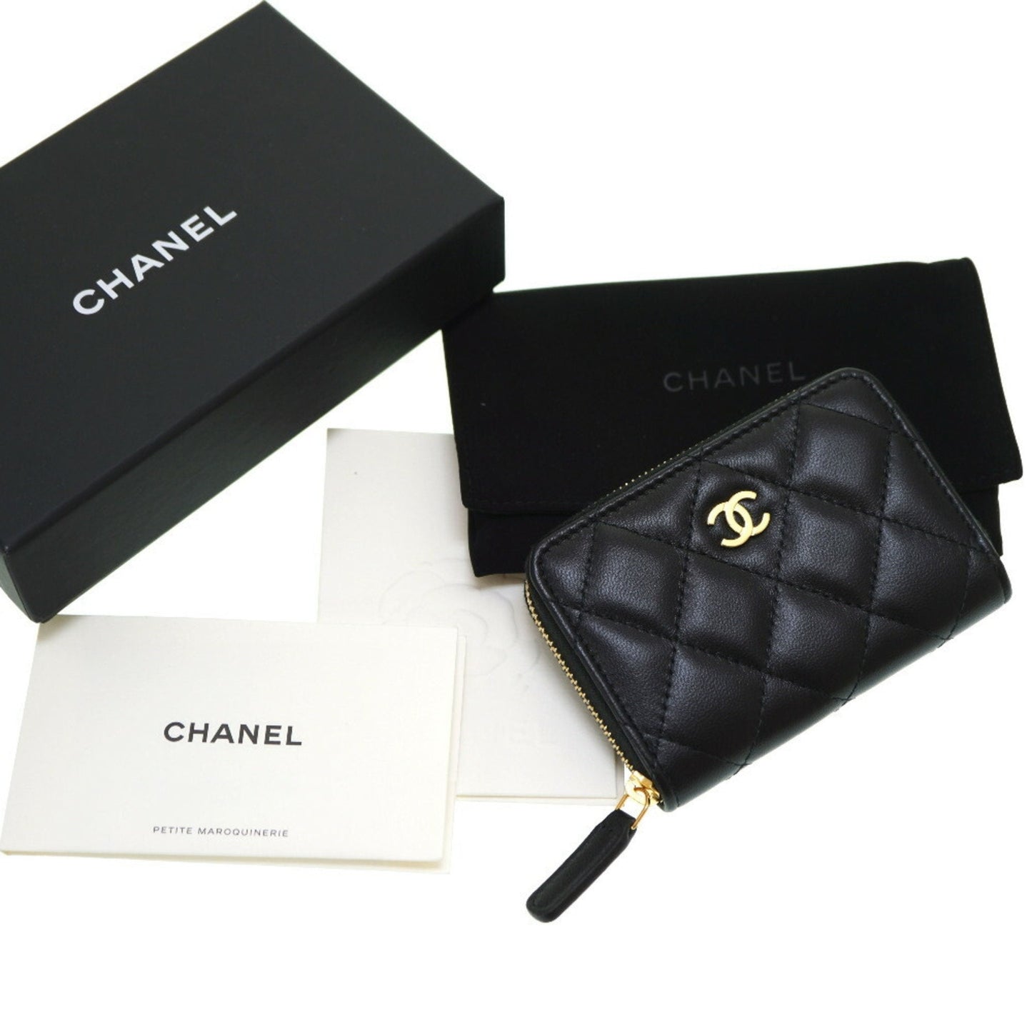 Chanel Black Leather Coin Purse/Coin Case ()