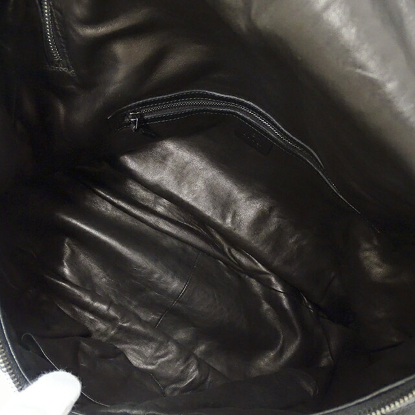 Gucci Black Leather Handbag Shoulder Bag ()