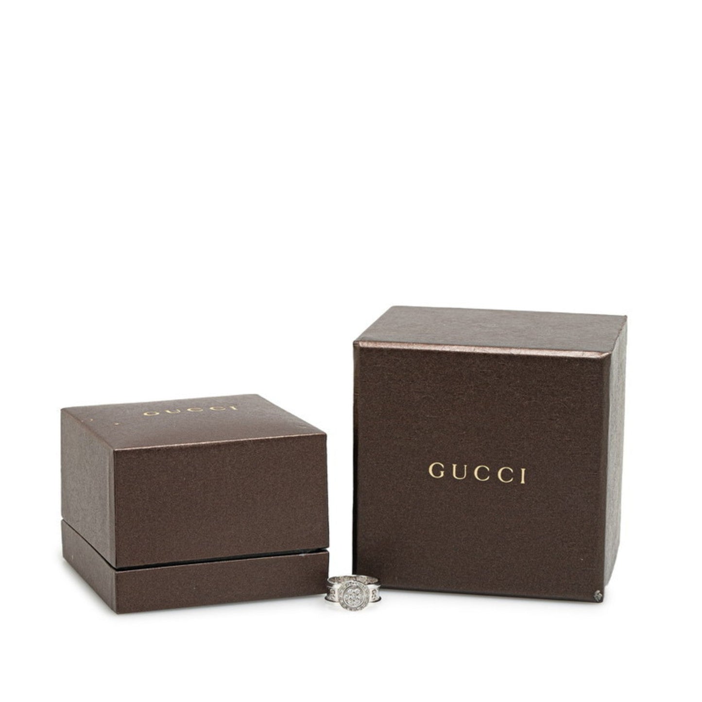 Gucci Icon White Gold (18K) Band Ring ()
