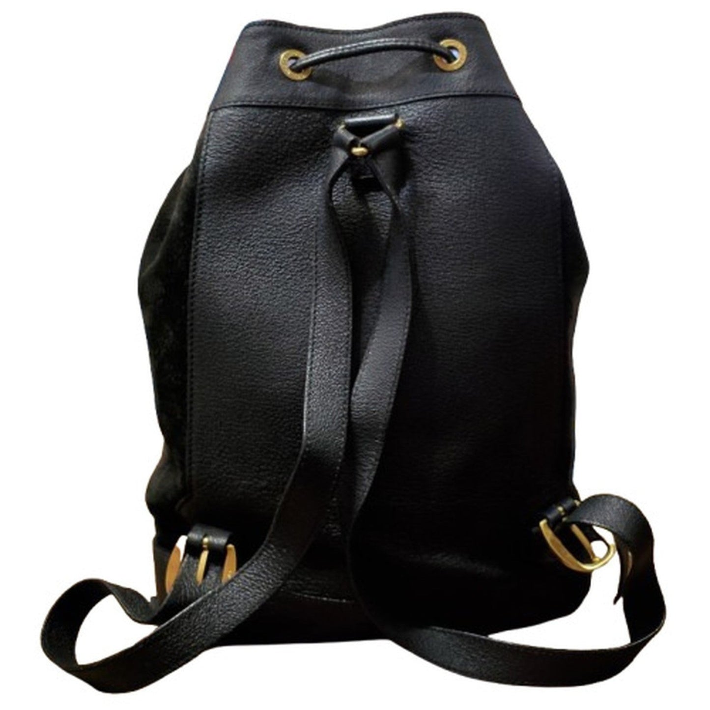 Gucci Black Suede Leather Backpack ()