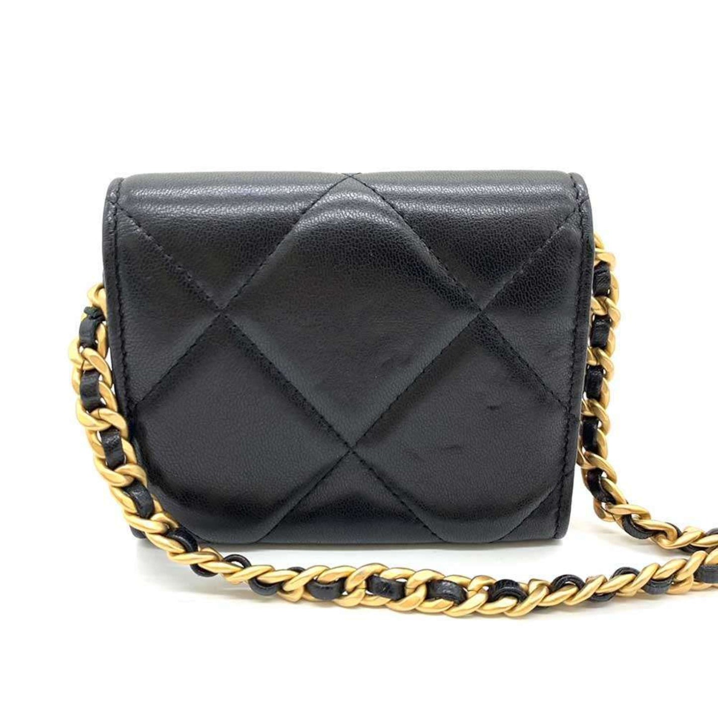 Chanel Black Leather Shoulder Bag ()