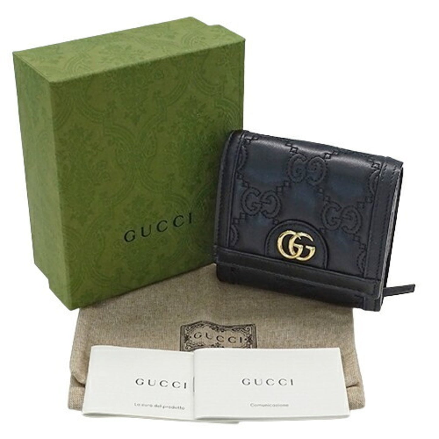 Gucci Black Leather Wallet (Bi-Fold) ()
