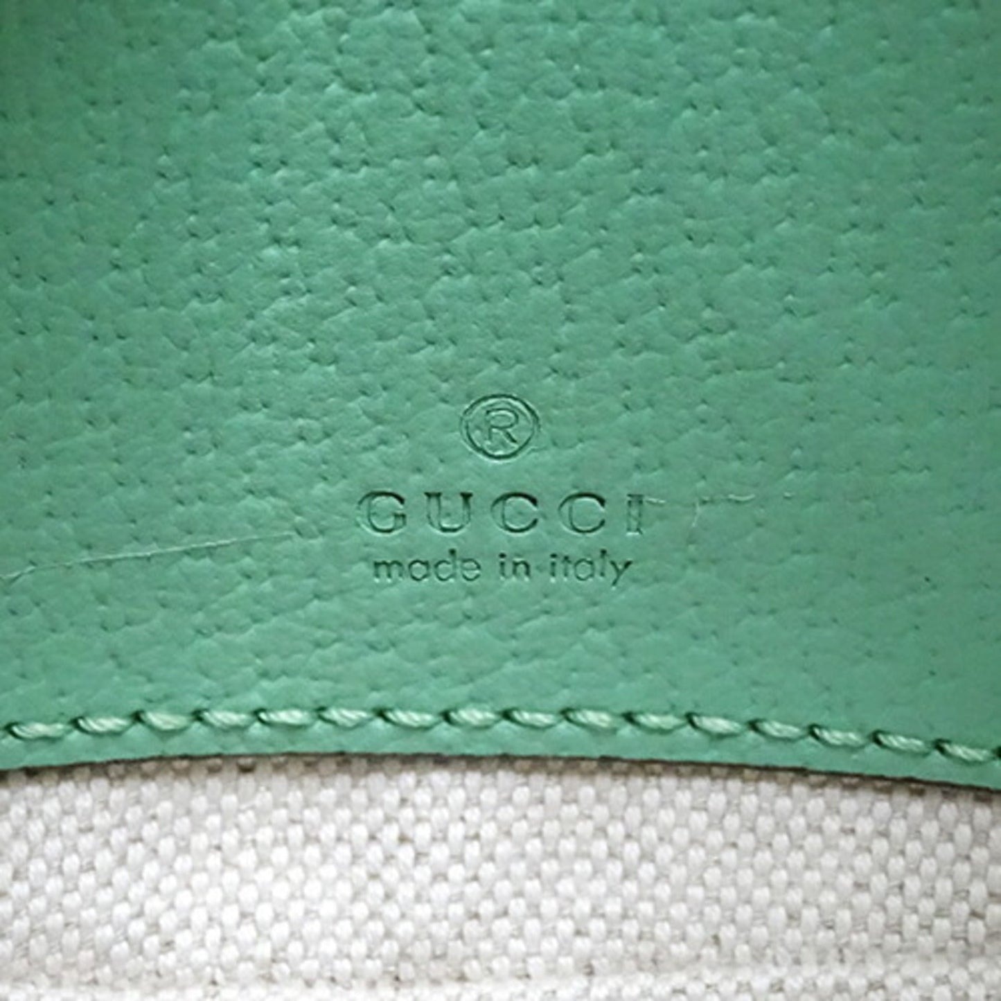 Gucci Gg Canvas Beige Green Gg Canvas Handbag Shoulder Bag ()