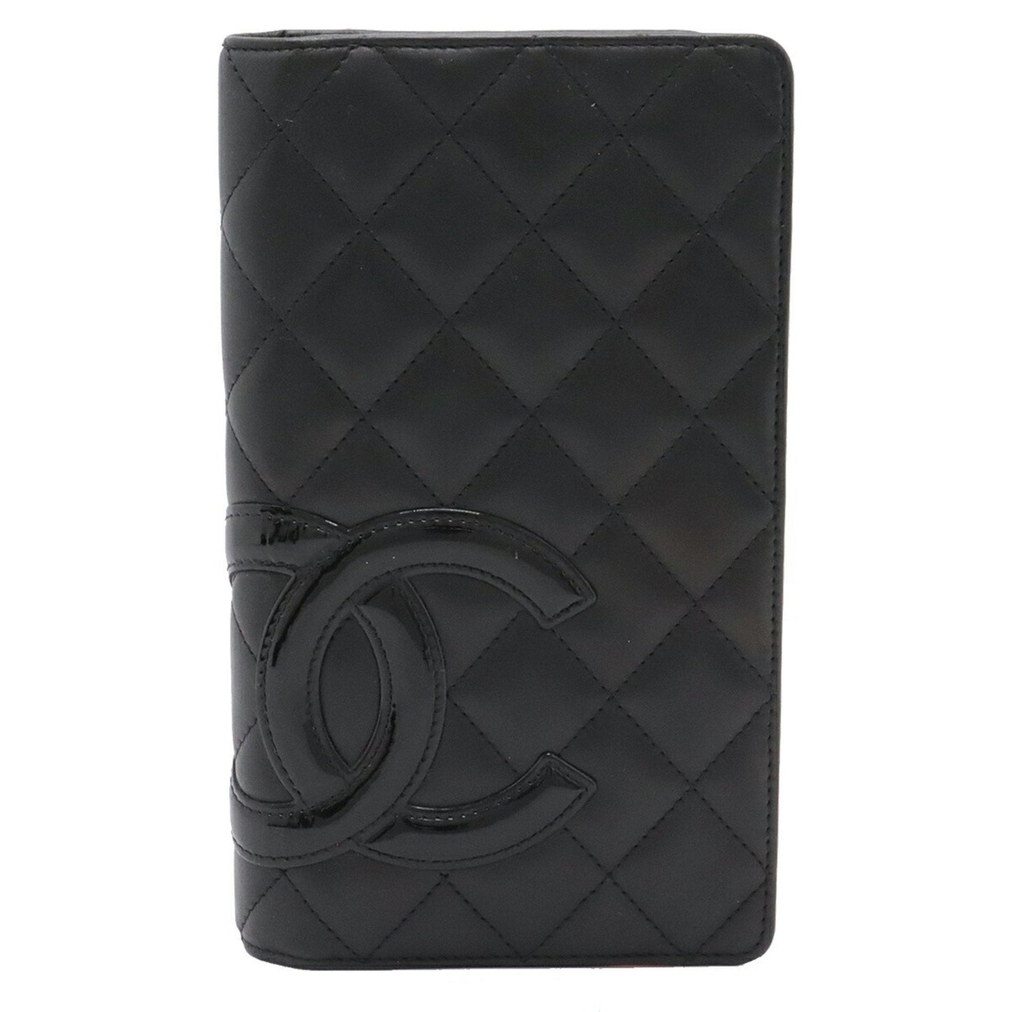 Chanel Black Leather Long Wallet (Bi-Fold) ()