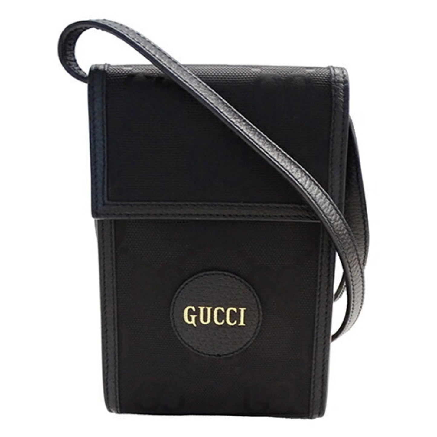 Gucci Black Nylon Leather Shoulder Bag ()
