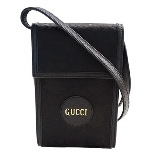 Gucci Black Nylon Leather Shoulder Bag ()