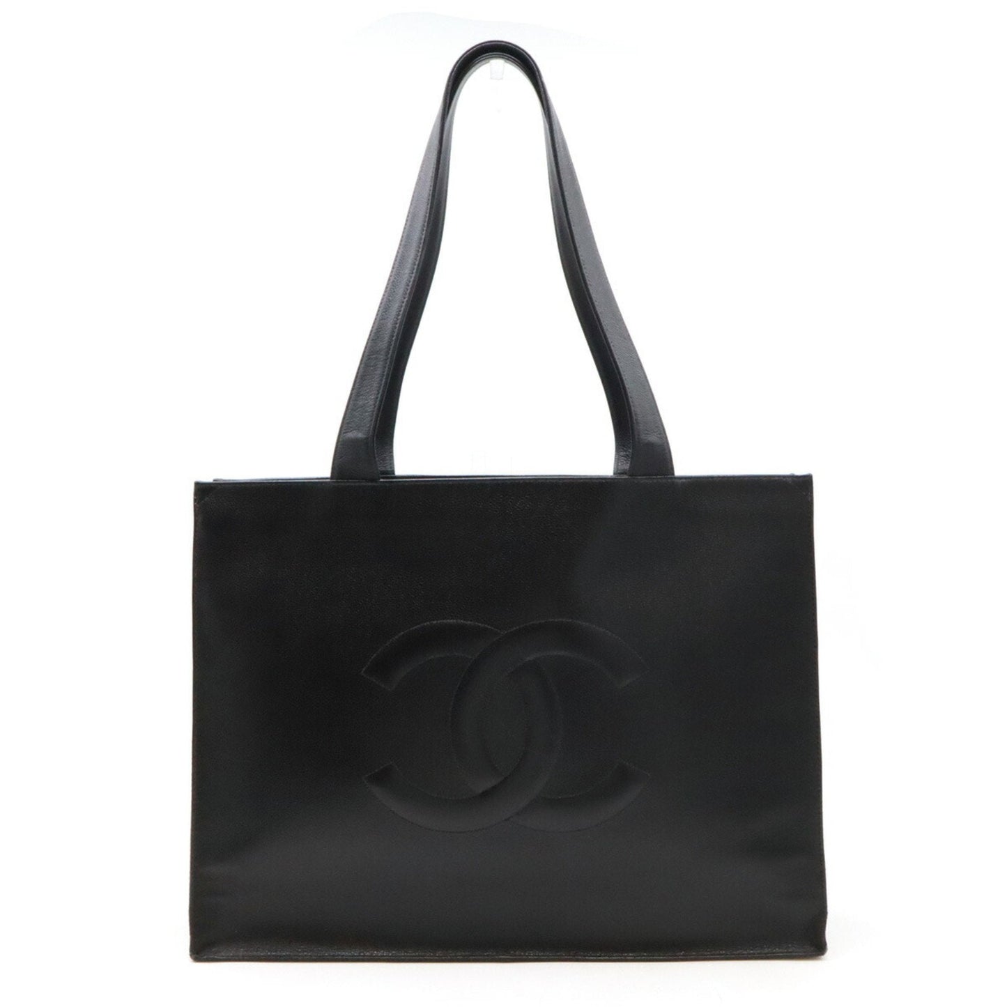 Chanel Caviar Skin Black Caviar Leather Shoulder Bag Tote Bag ()