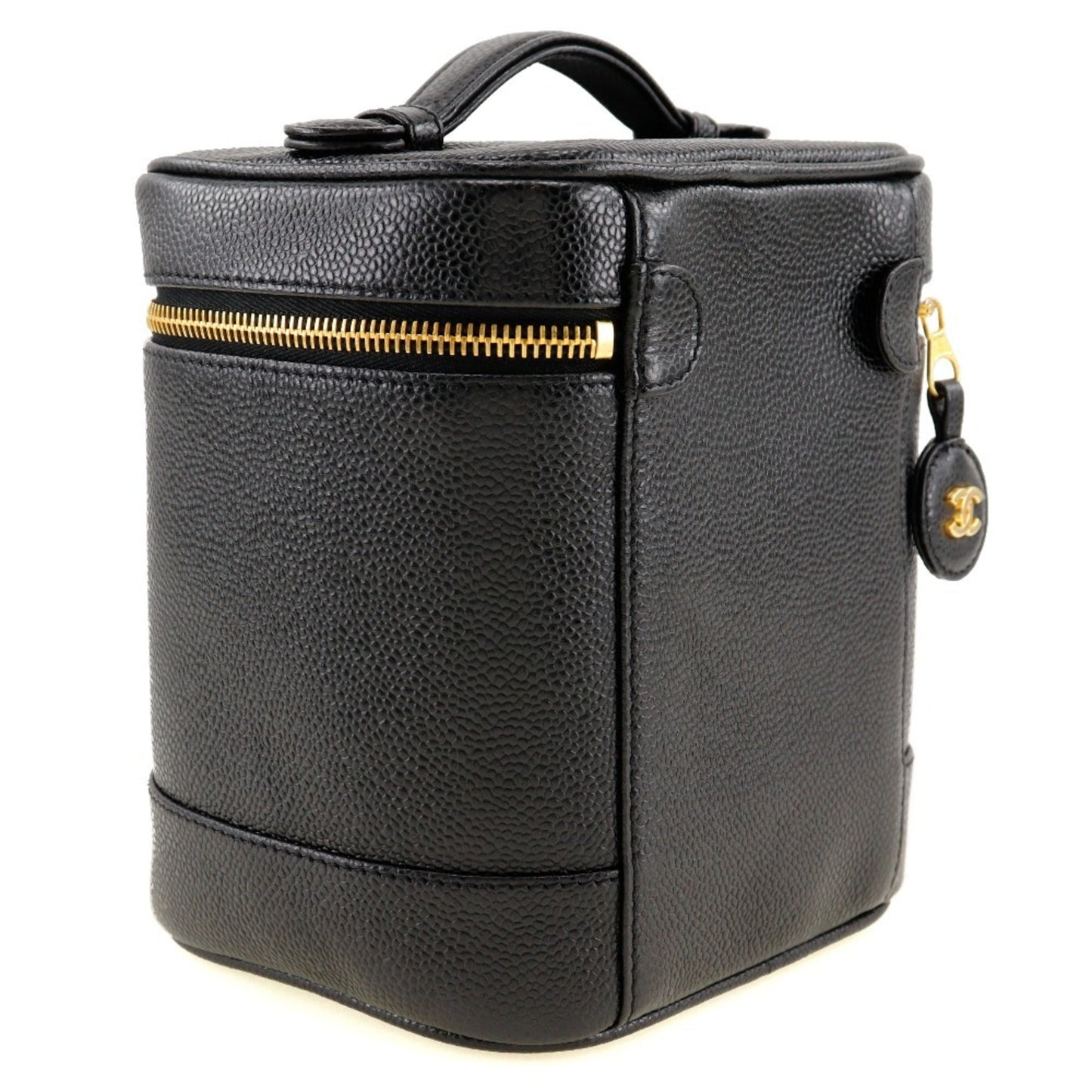 Chanel Caviar Skin Black Caviar Leather Handbag ()