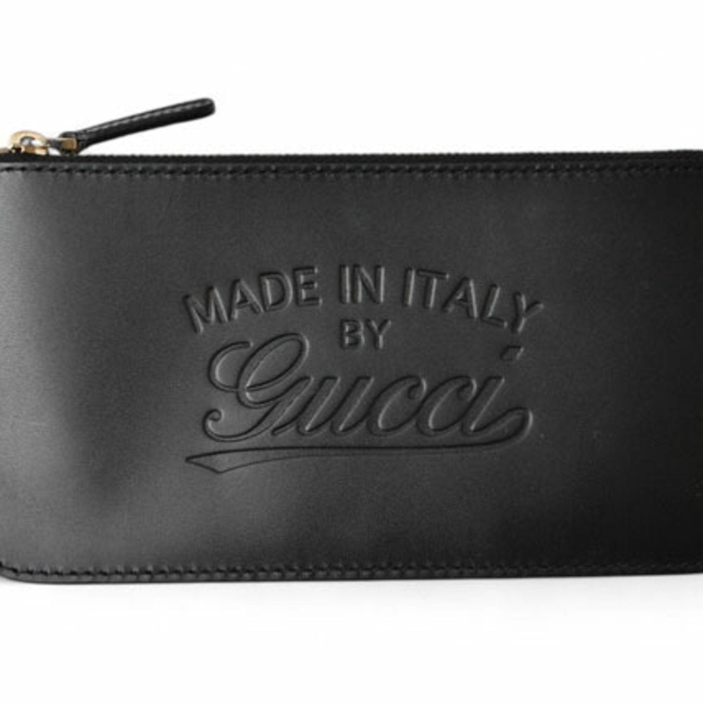 Gucci Beige Black Leather Handbag Tote Bag ()