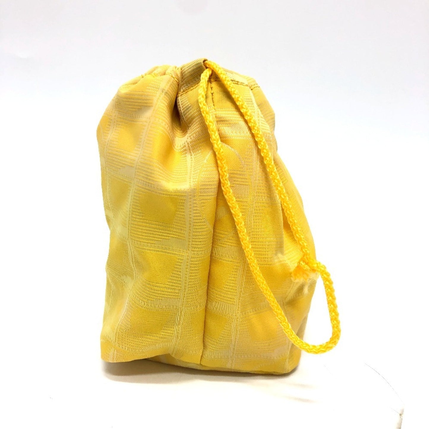 Chanel Yellow Canvas Pouch ()