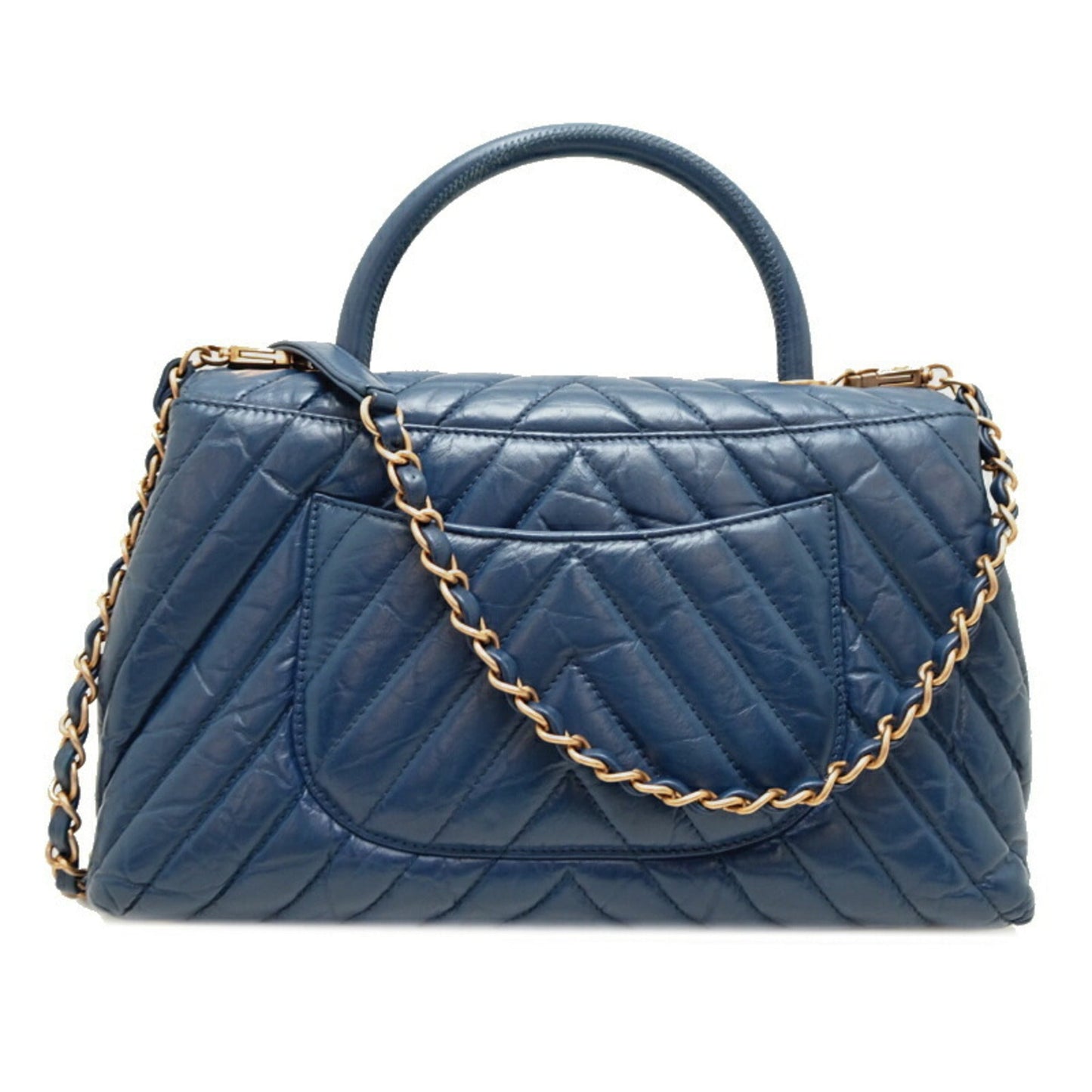 Chanel Blue Leather Handbag ()