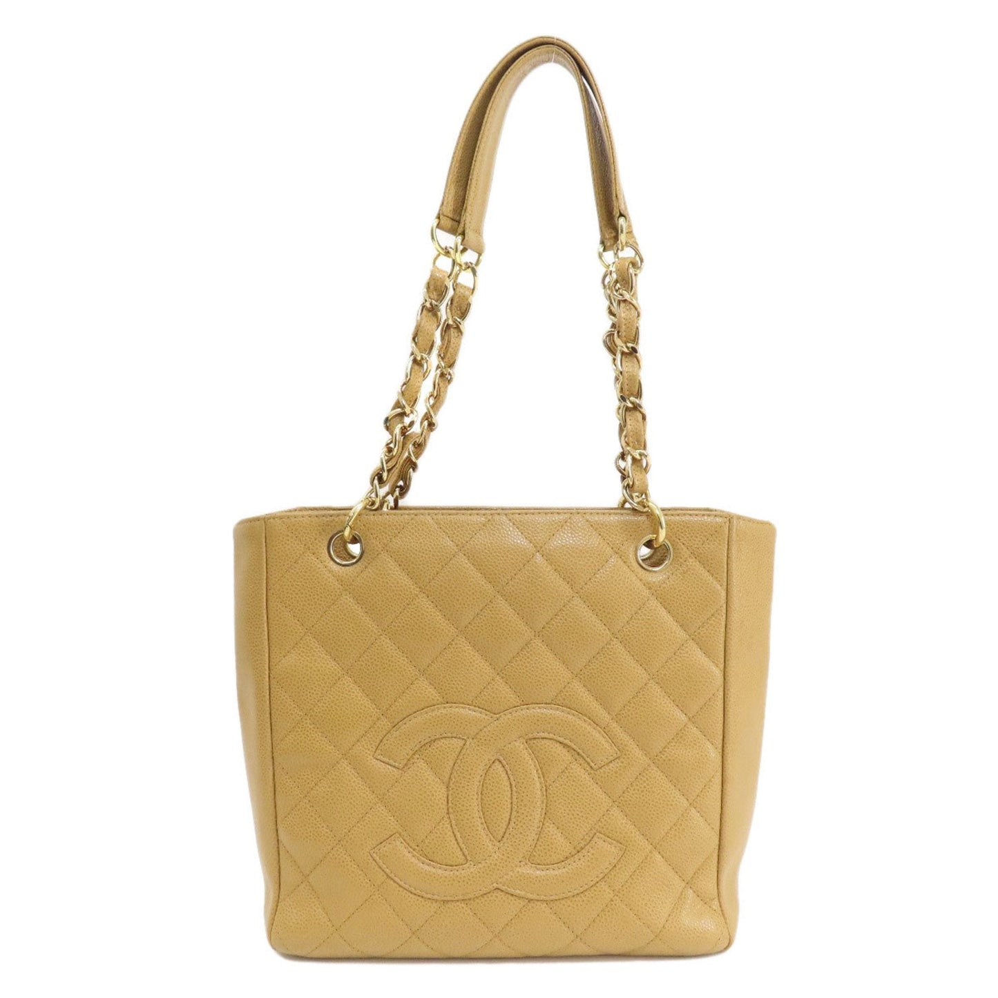 Chanel Beige Caviar Leather Tote Bag ()