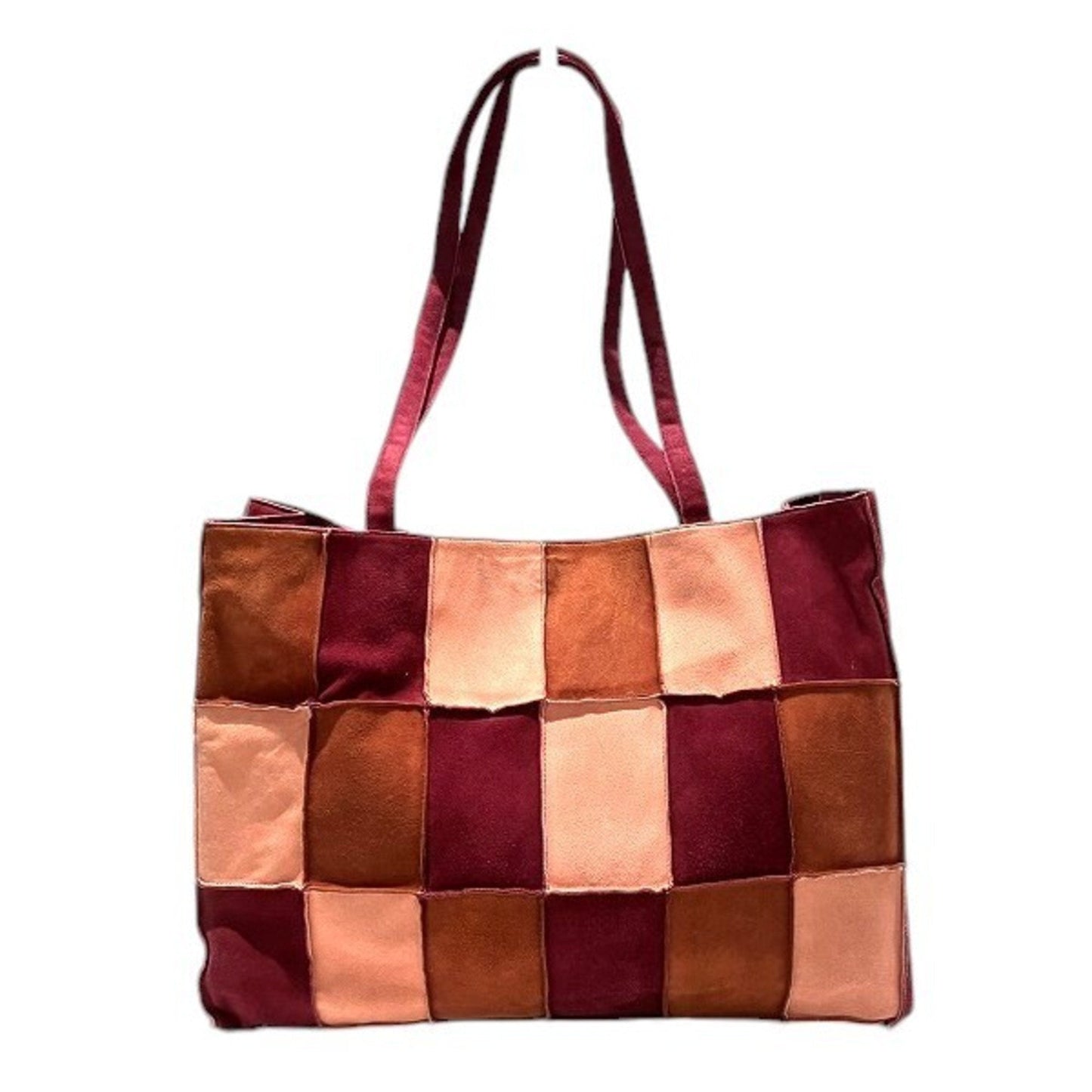 Chanel Bordeaux Suede Shoulder Bag Tote Bag ()