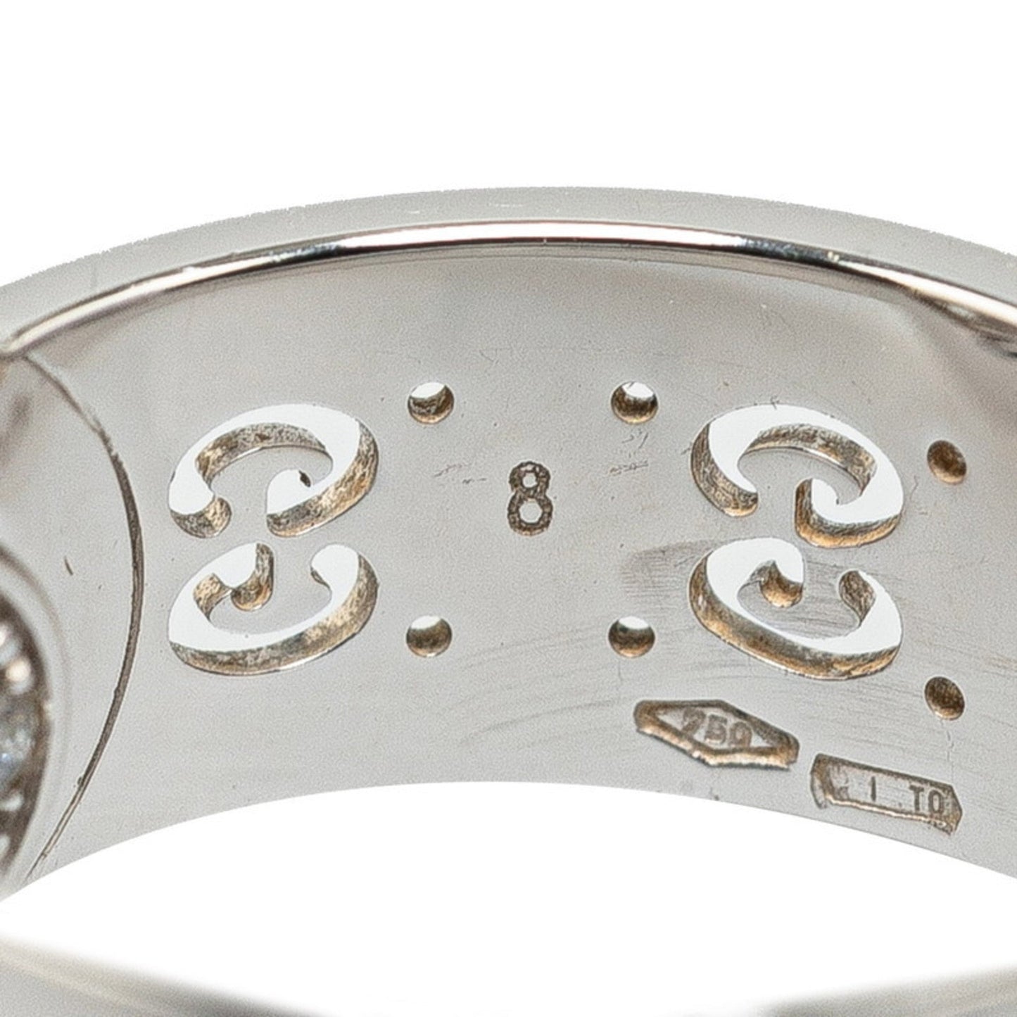 Gucci Icon White Gold (18K) Band Ring ()