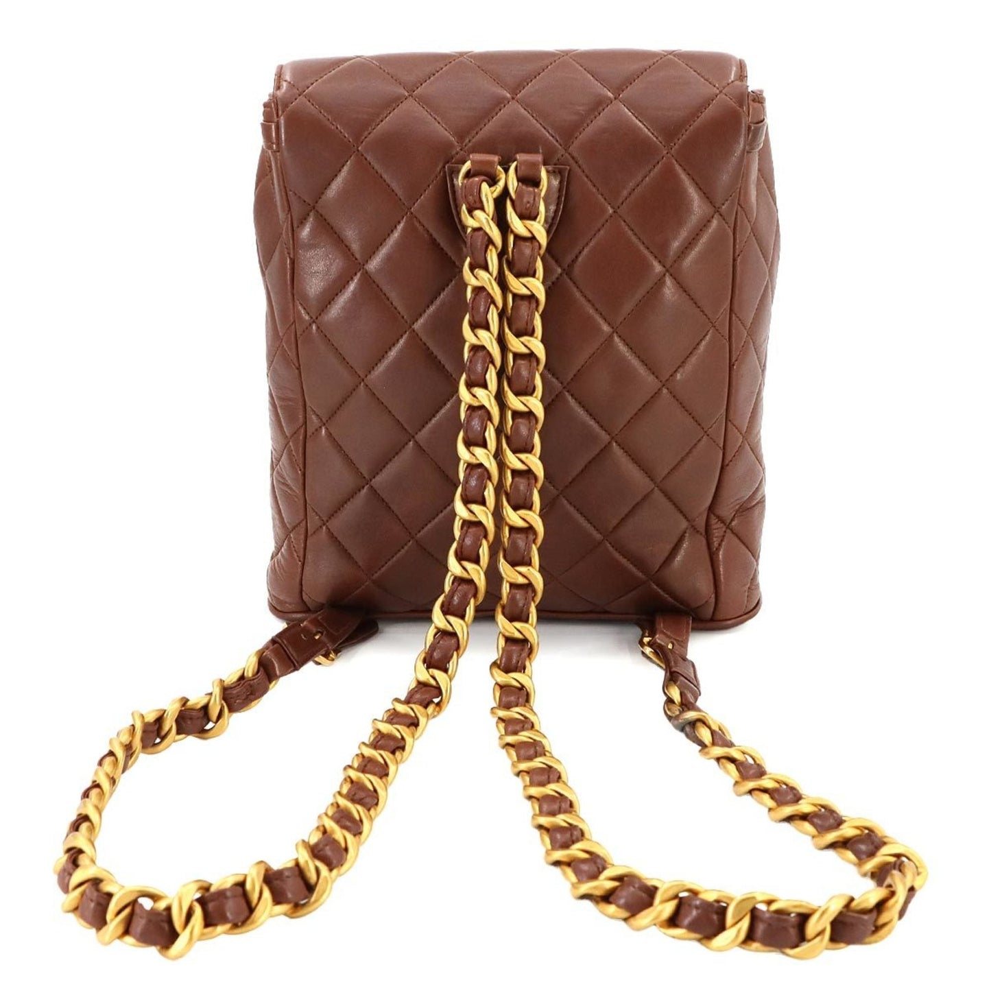 Chanel Brown Leather Backpack ()