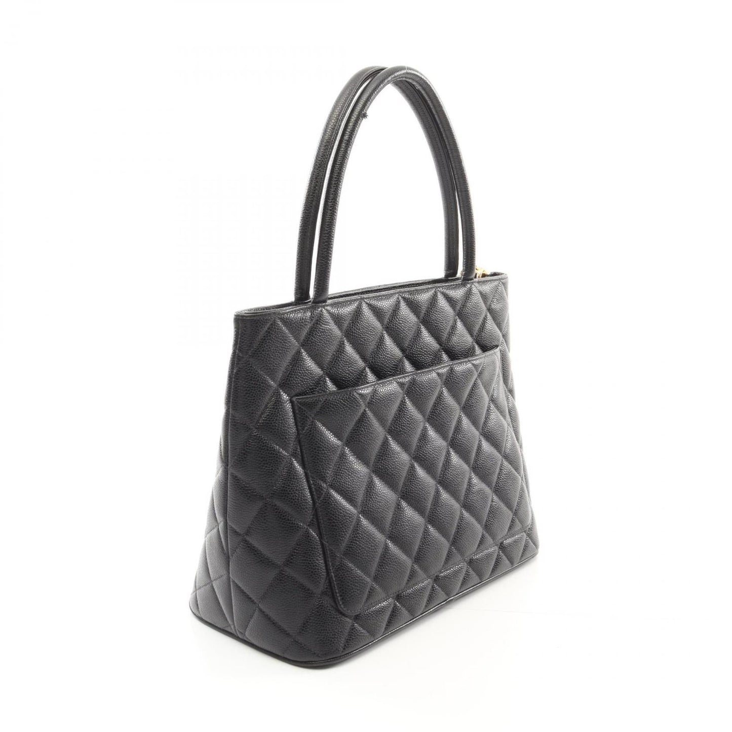 Chanel Black Caviar Leather Tote Bag ()