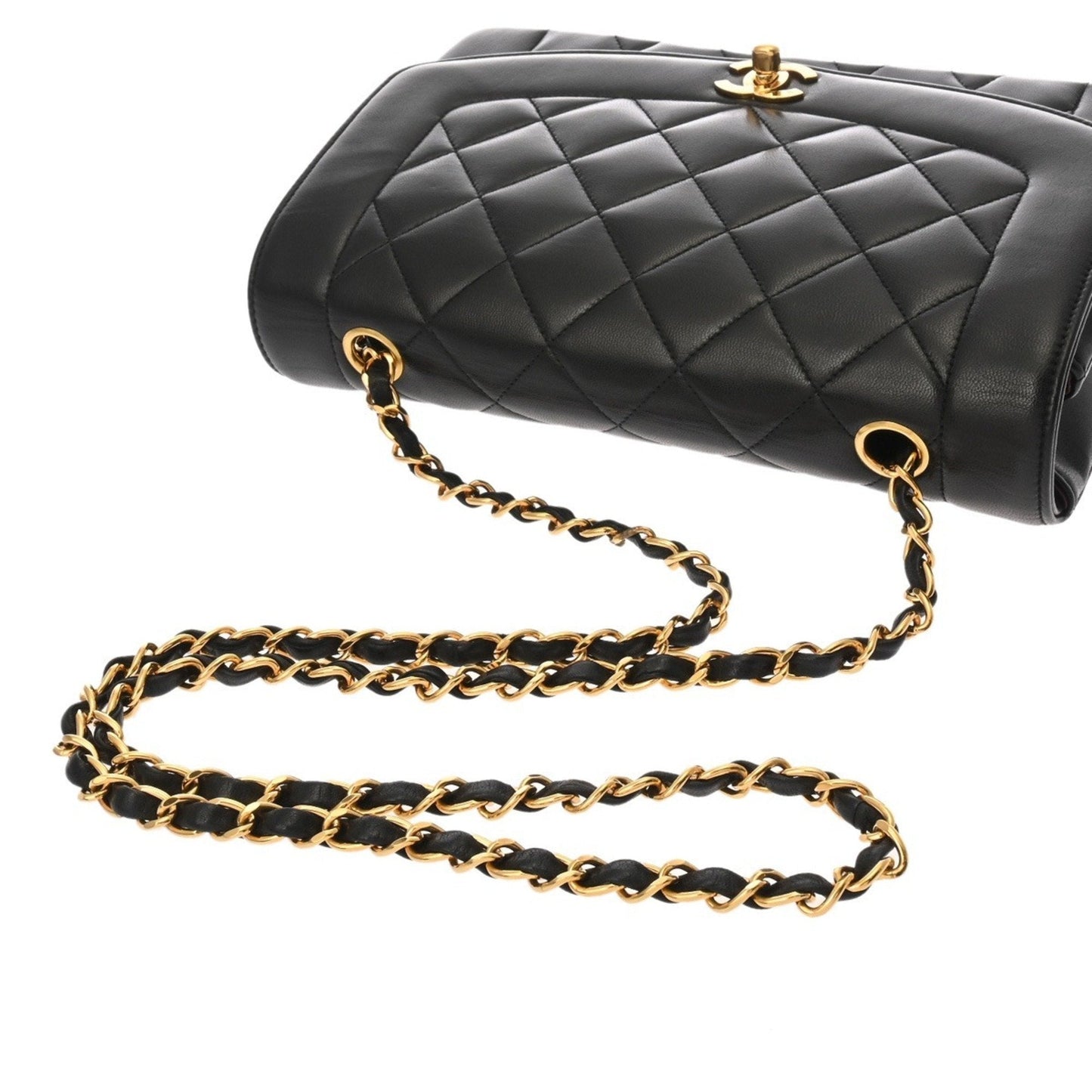 Chanel Black Leather Shoulder Bag ()