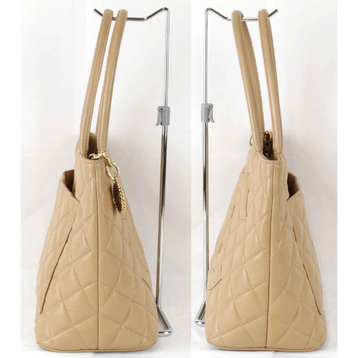 Chanel Brown Grained Calfskin Tote Bag ()