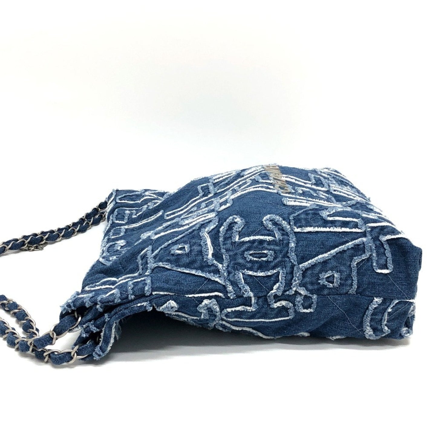 Chanel Blue Denim Shoulder Bag ()