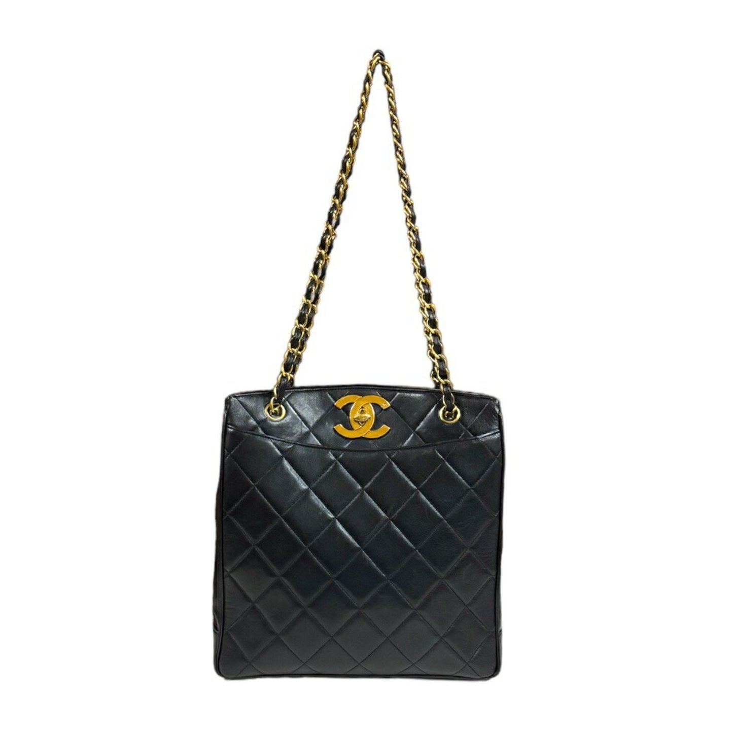 Chanel Black Leather Tote Bag ()