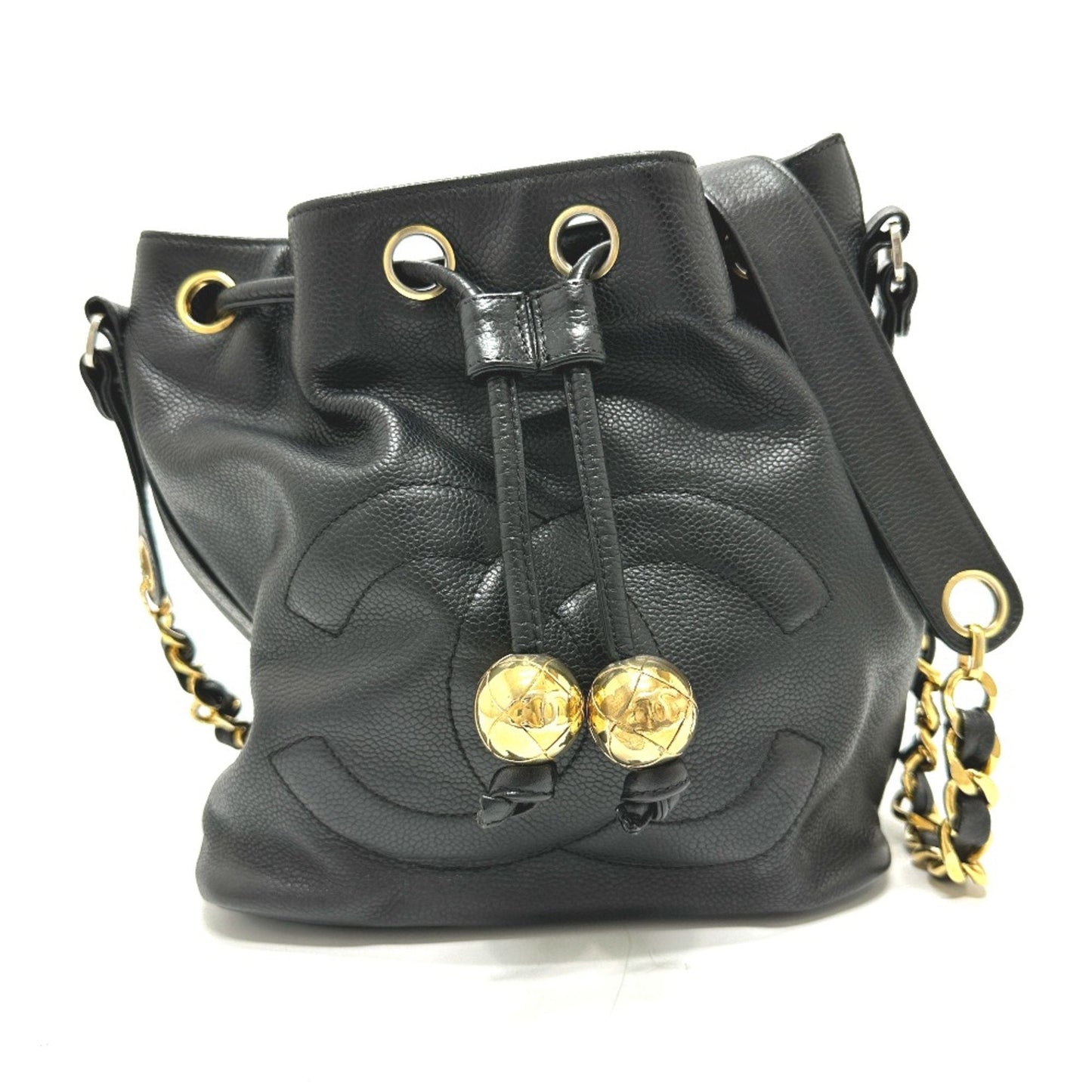 Chanel Black Leather Shoulder Bag ()