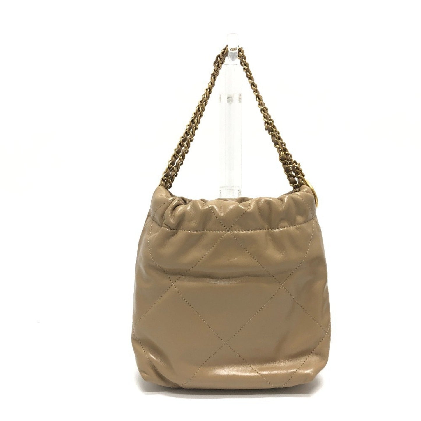 Chanel Beige Leather Shoulder Bag ()