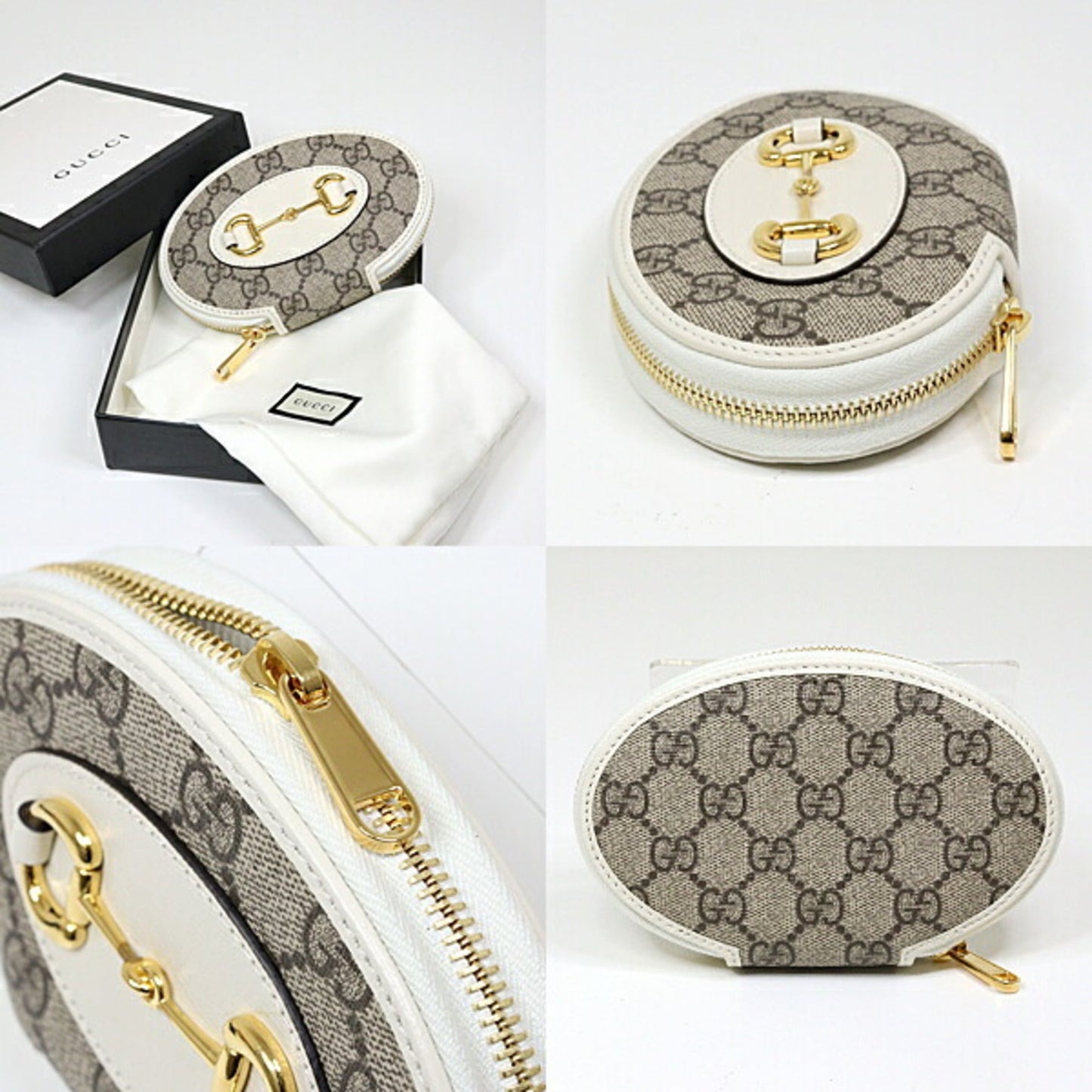Gucci Beige Gg Supreme Leather Coin Purse/Coin Case ()