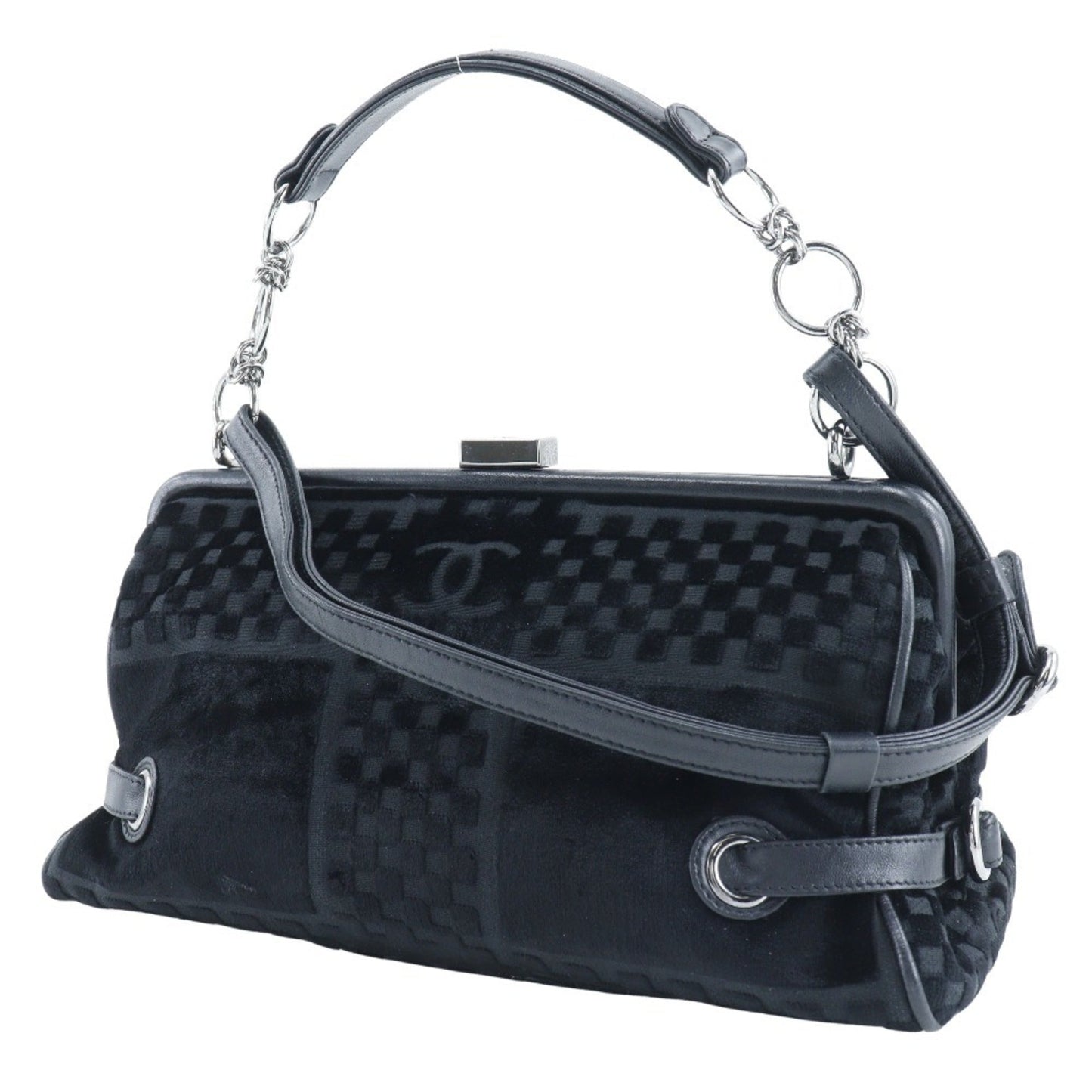 Chanel Black Leather Shoulder Bag ()