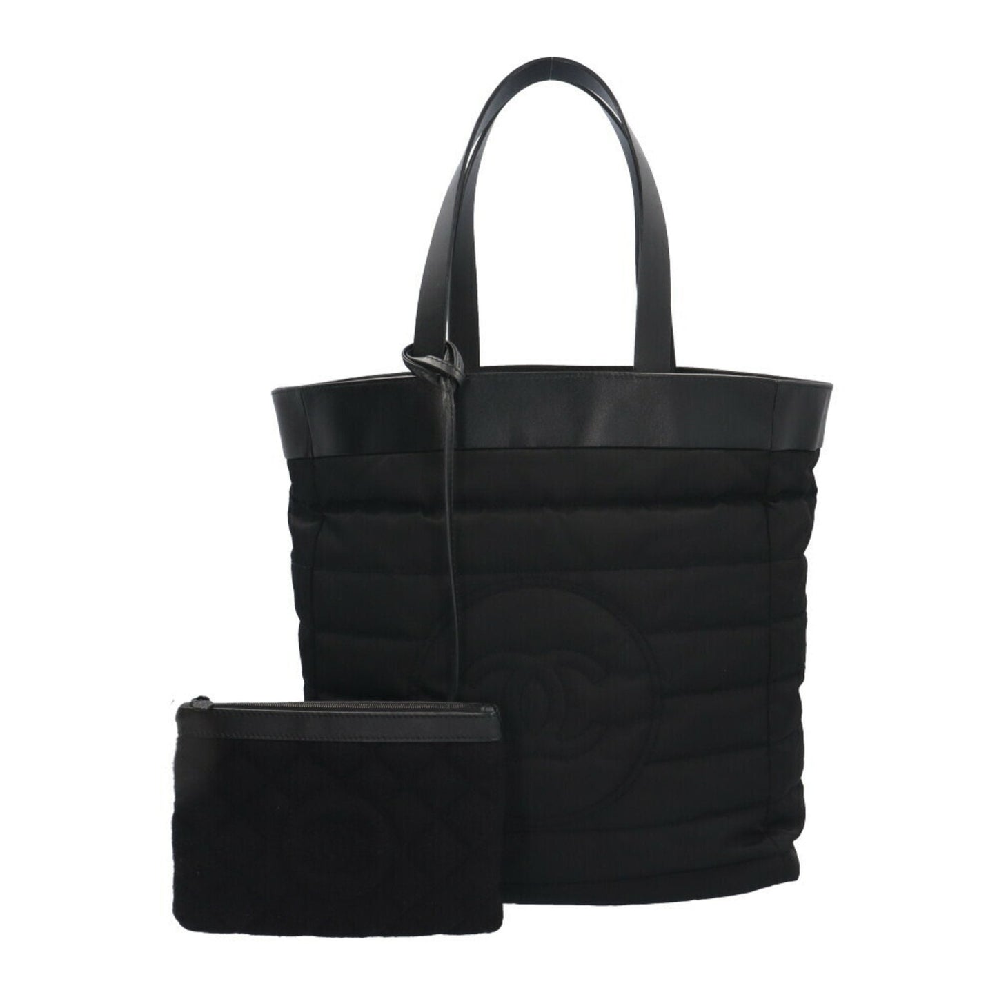 Chanel Black Nylon Cotton Tote Bag ()