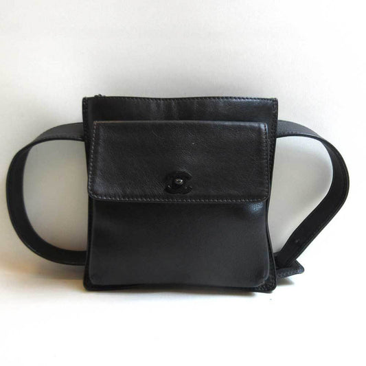Chanel Black Leather Fanny Pack ()
