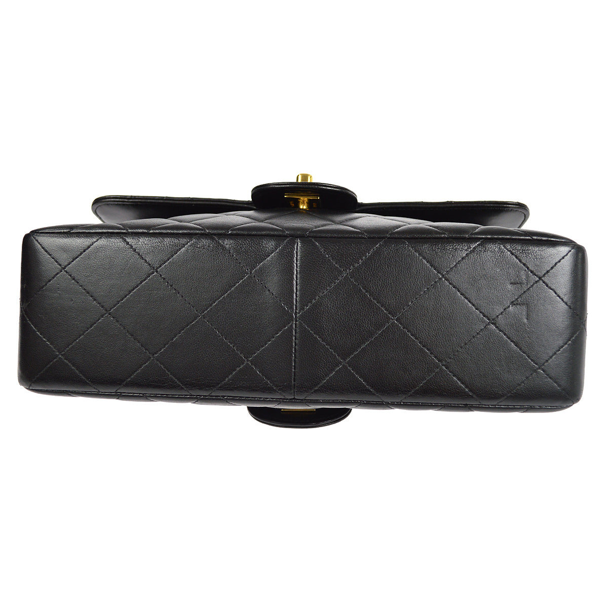 CHANEL Both Sides Classic Flap Medium Shoulder Bag Black Lambskin