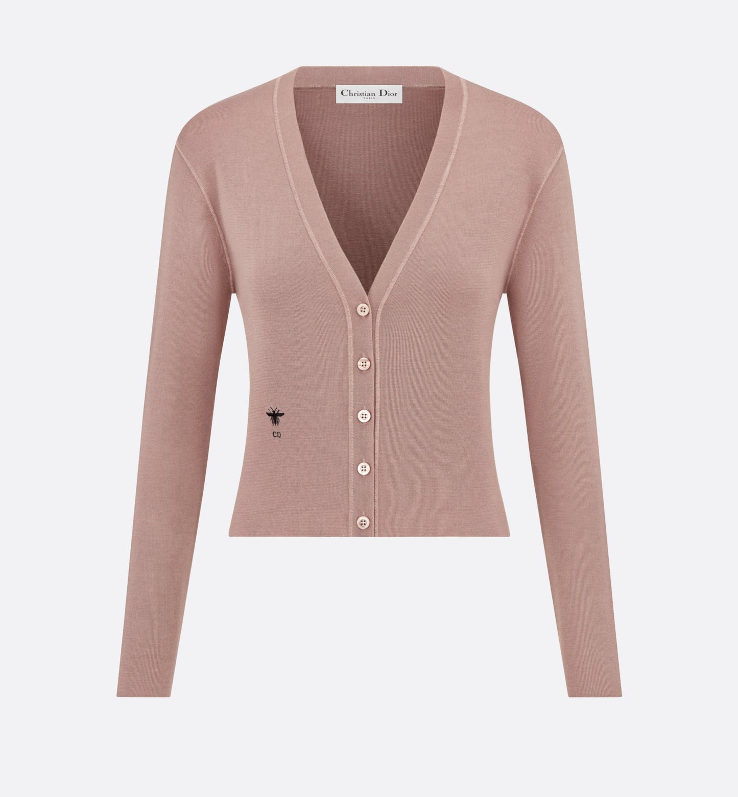 Cardigan • Melocoton Pink Cashmere and Silk Knit