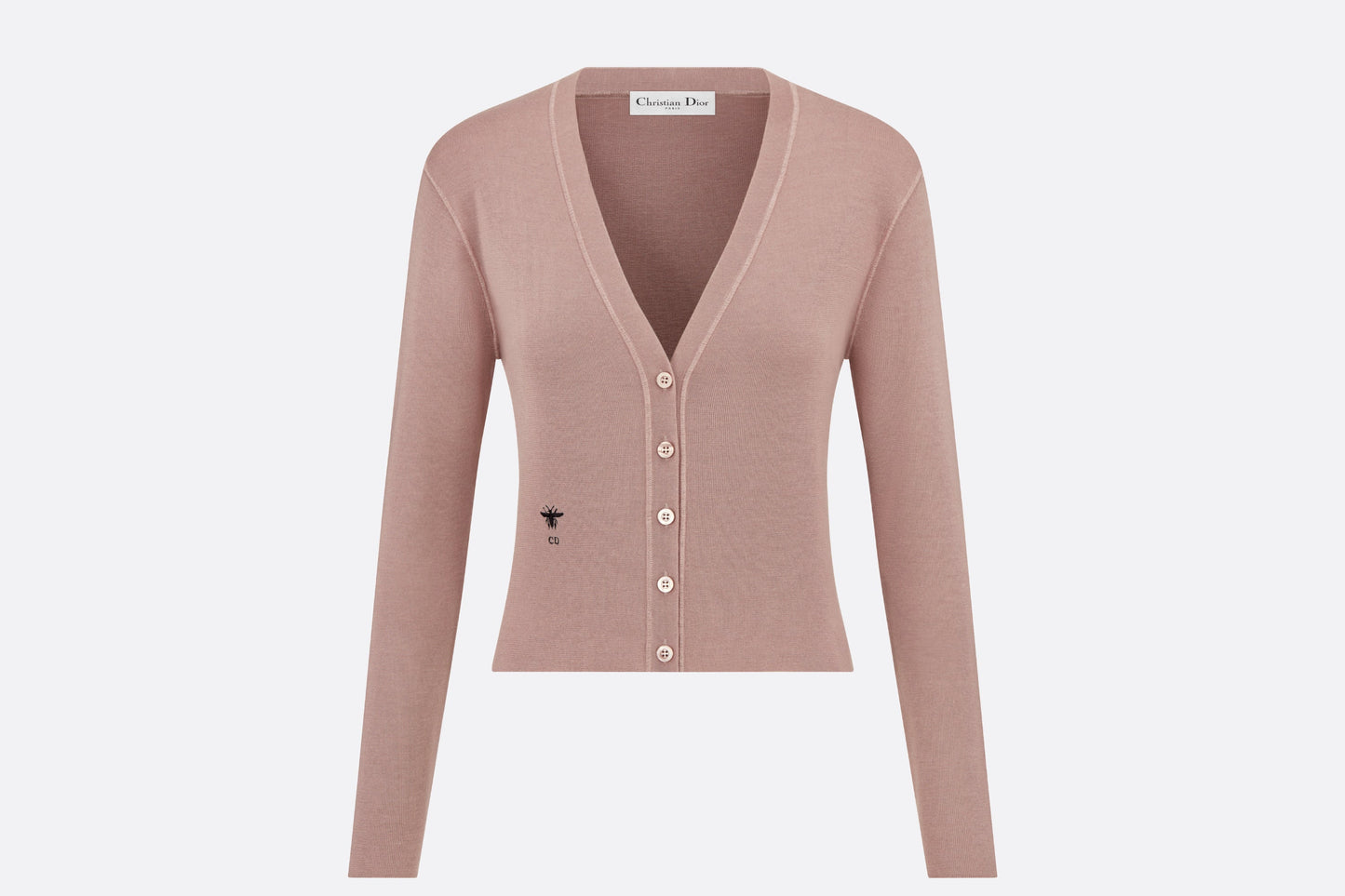 Cardigan • Melocoton Pink Cashmere and Silk Knit