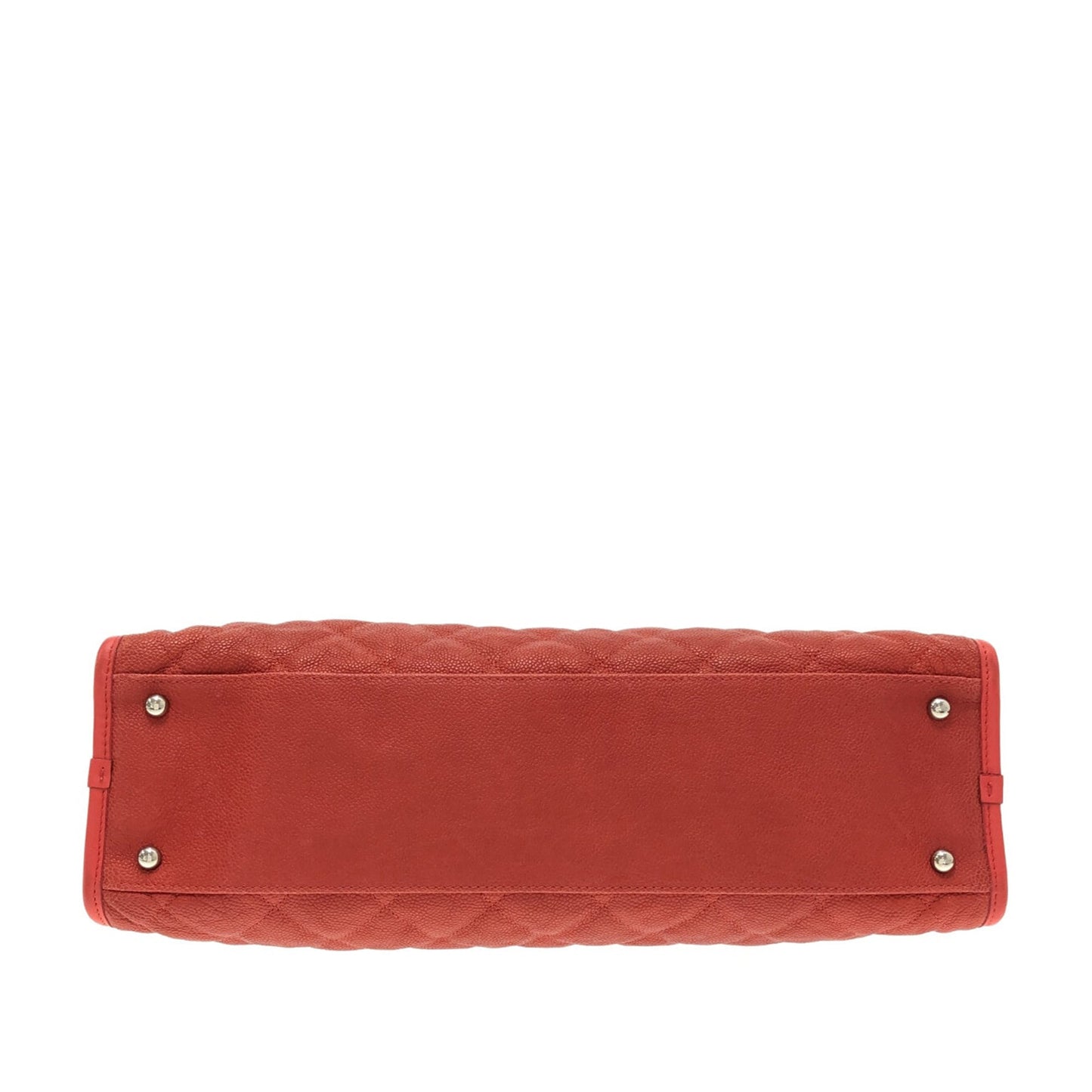 Red Chanel Caviar French Riviera Tote