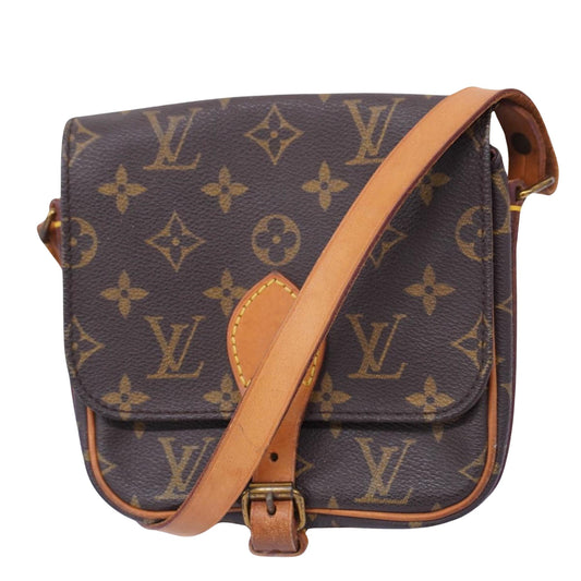 Louis Vuitton Cartouchière  Canvas Shoulder Bag ()