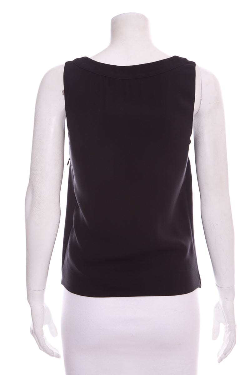 Chanel Black Multi Panel Detail Tank SZ 34