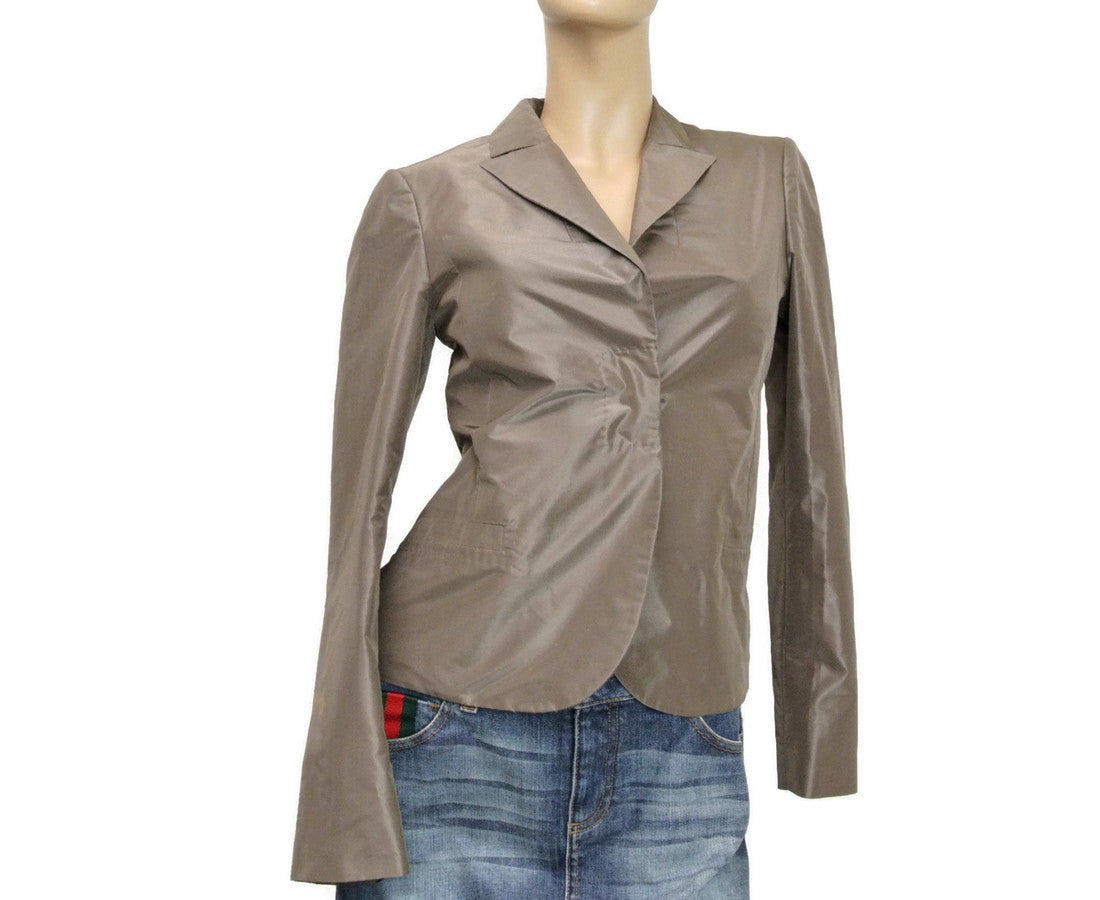 Gucci Women's Taffeta Top Basic Jacket Blazer (38 IT)