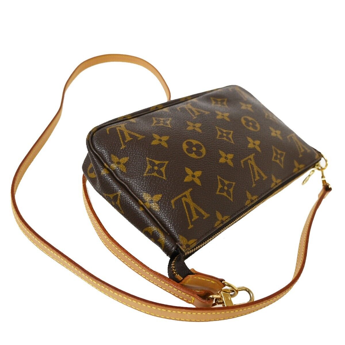Louis Vuitton Pochette Accessoires  Canvas Clutch Bag ()