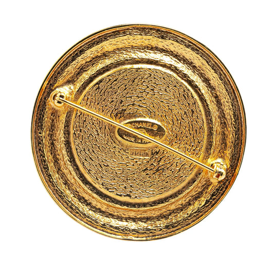Gold Chanel Gold Plated 31 Rue Cambon Brooch