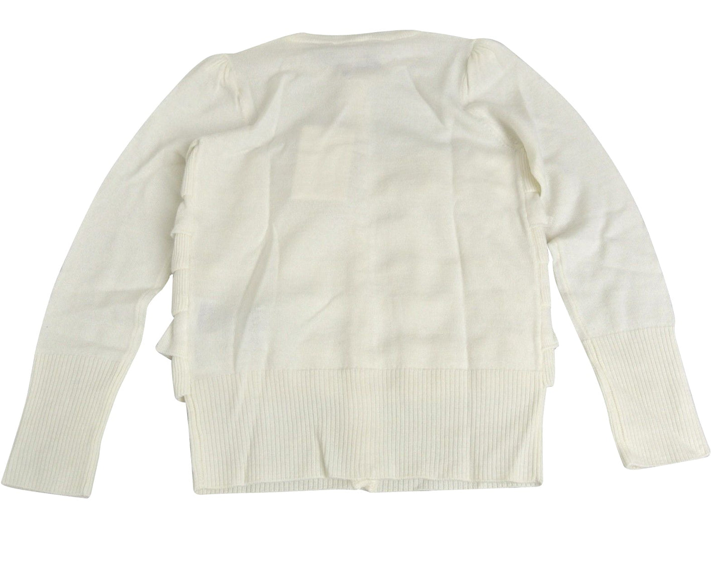Gucci Kids White Ruffle Wool / Cashmere / Silk Sweater Top(Size 4)