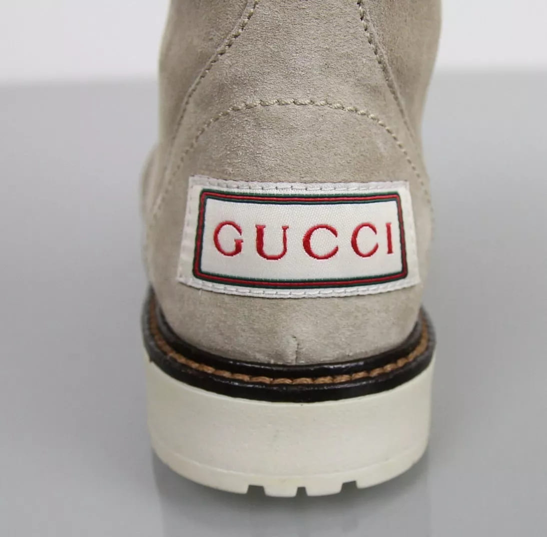 Gucci Kids "Saintex" Shearling Web Boot (29 IT / US 12)
