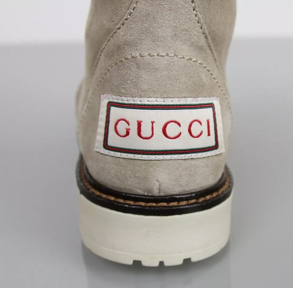 Gucci Kids "Saintex" Shearling Web Boot (30 IT / 12.5 US)