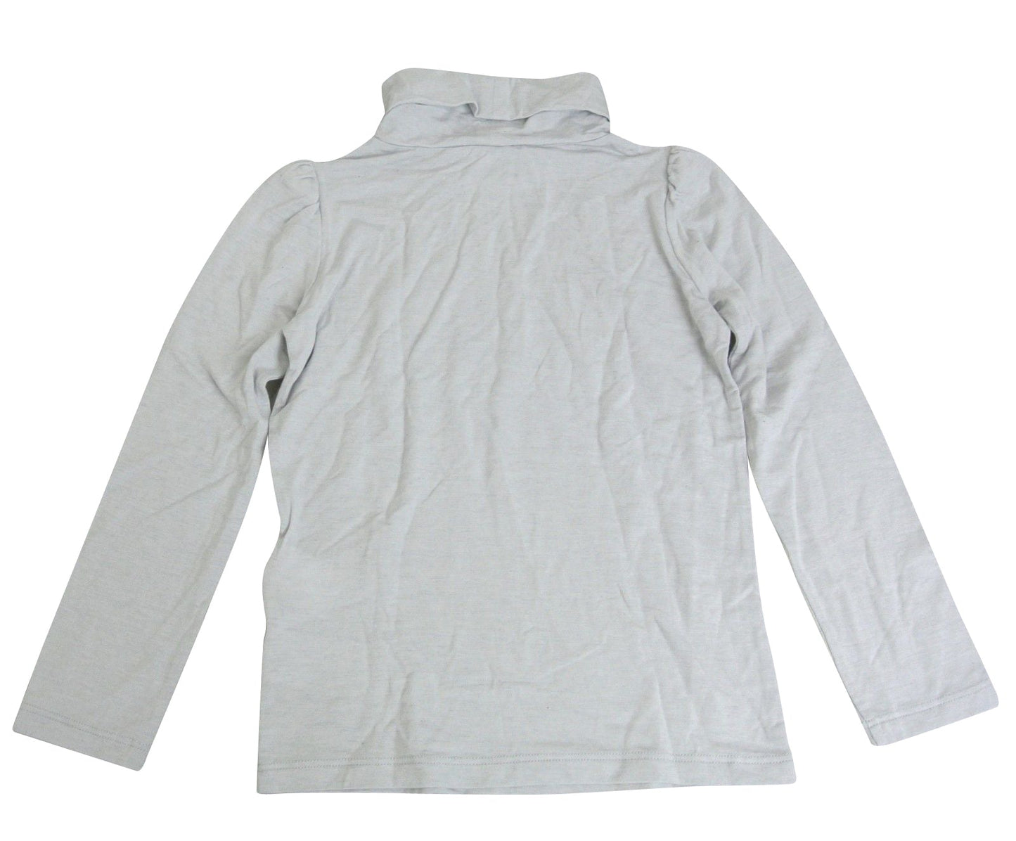 Gucci Kids Grey Long Sleeve Cashmere Turtle Neck Top Shirt With Script (Size 4)